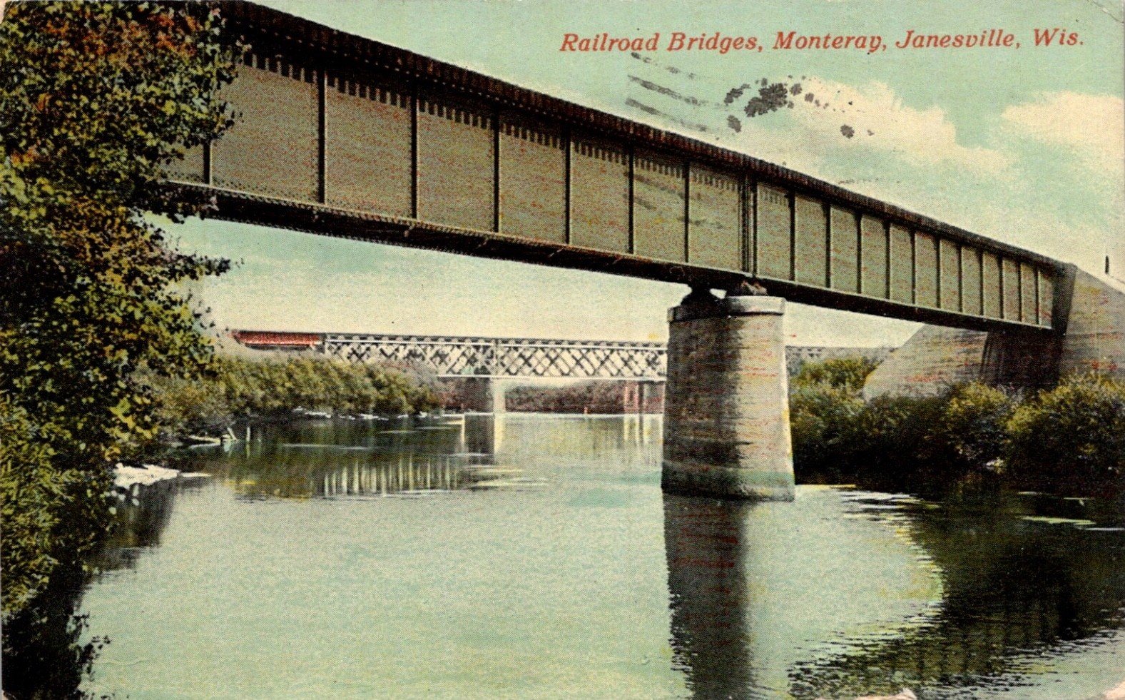 Postcard of bridge